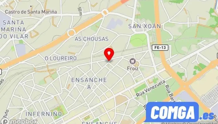 mapa de Ferrol Cerrajeros Cerrajero en Ferrol