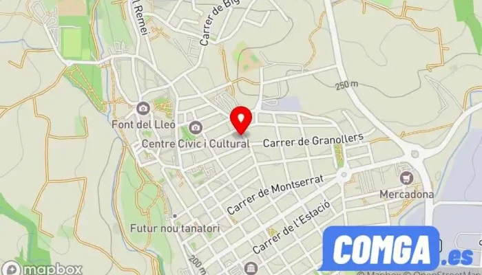 mapa de Ferros i Alumini J Marin, S.L Cerrajero en Caldes de Montbui