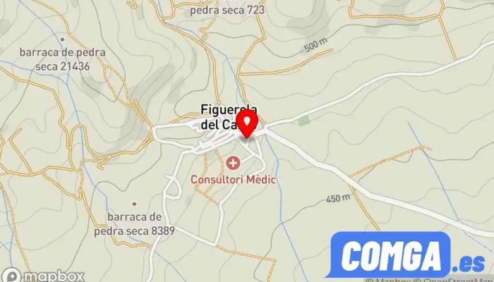 mapa de Ferrán Aubia Olle Cerrajero en Figuerola del Camp