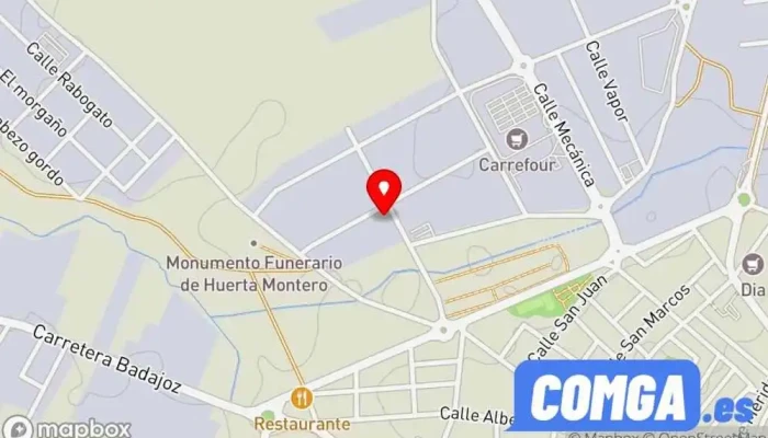 mapa de Fgc Cerrajería Cerrajero en Badajoz