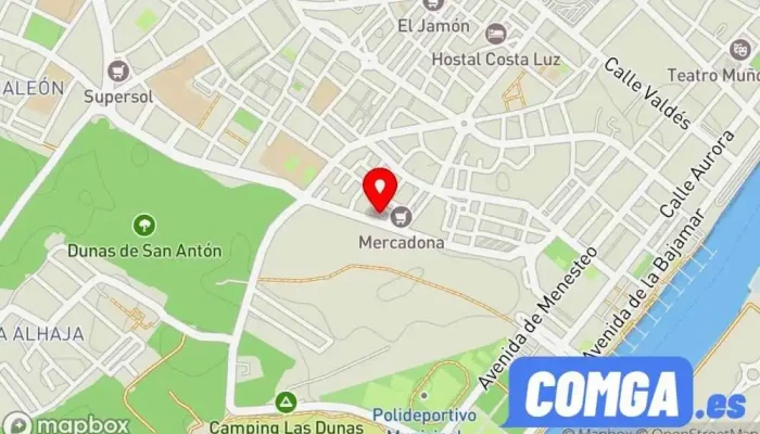 mapa de Fichet Stop Robos Cerrajero, Contratista general, Servicio de seguridad en El Puerto de Sta María