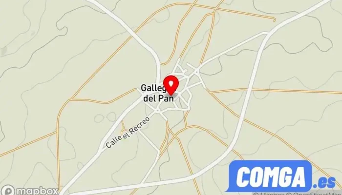 mapa de Gallegos del Pan  en Gallegos del Pan
