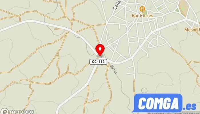mapa de García Martín, M. Cerrajero en Garrovillas