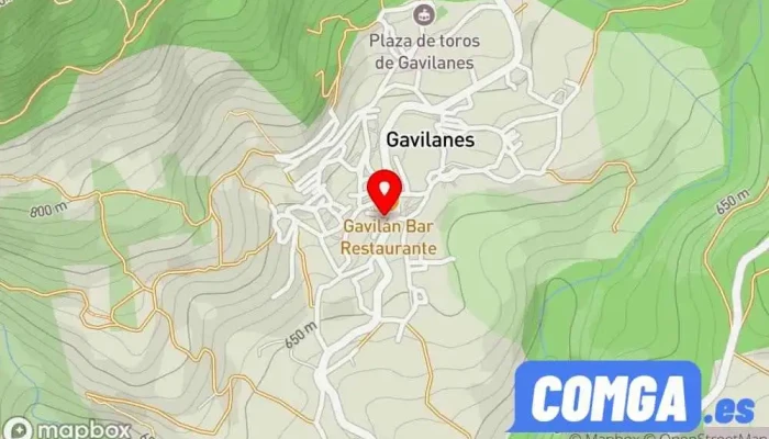 mapa de Gavilanes  en Gavilanes