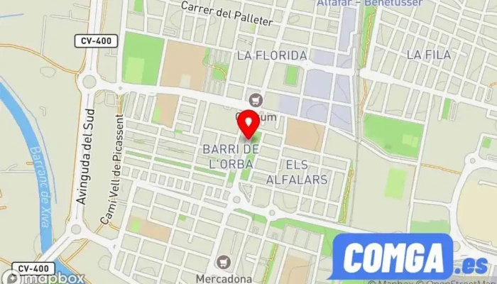 mapa de GJ Serrallers Valencia Ferretería, Cerrajero en Alfafar