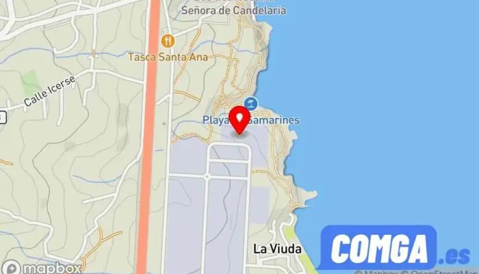 mapa de Grupo Sobradillo Obras Canarias, S.L.U. Cerrajero, Carpintería metálica y de aluminio en Santa Cruz de Tenerife