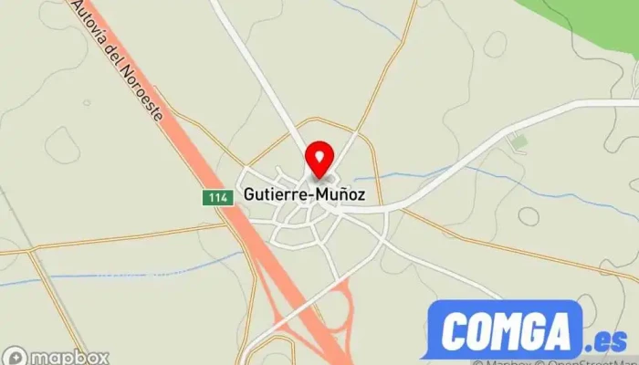 mapa de Gutierre-Muñoz  en Gutierre-Muñoz