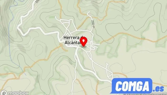 mapa de Herrera de Alcántara  en Herrera de Alcántara