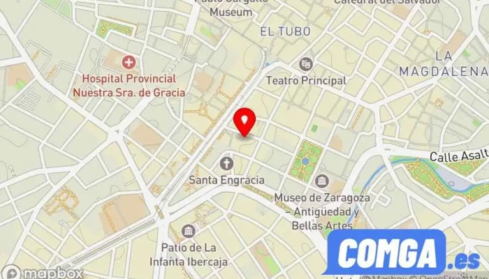 mapa de Herrero Cerrajeros Cerrajero en Zaragoza