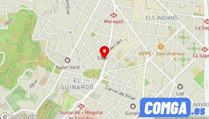 mapa de Herrería y cerrajería Vargas Herrero, Servei de serralleria d’urgències, Cerrajero, Soldador en Barcelona