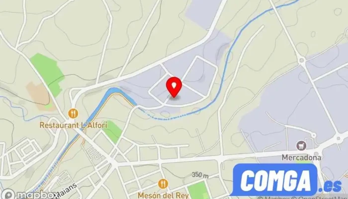 mapa de HIERROS FELETE, S.L. Cerrajero, Proveedor de puertas para garaje, Carpintería metálica y de aluminio en Ontinyent
