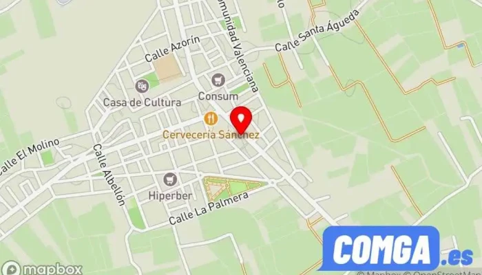 mapa de Hnos Aguilar Cerrajeros 24 hs Cerrajero en Catral