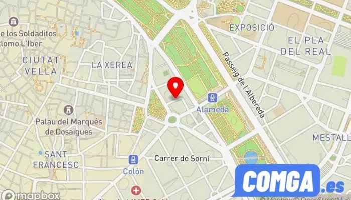 mapa de Hogar Reparaciones 24h S.L Cerrajero en Valencia