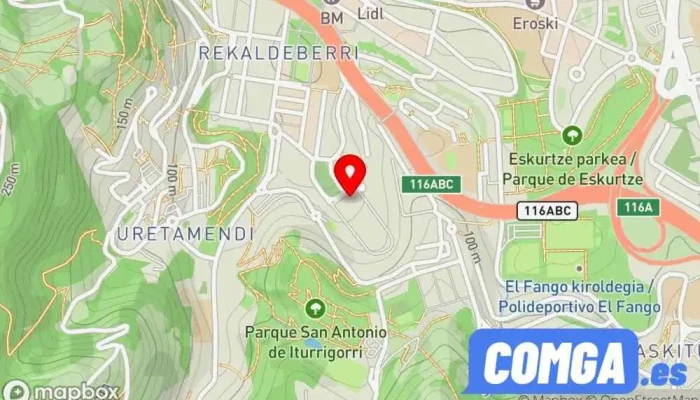 mapa de Hojalateria Ochoa Cerrajero en Bilbao