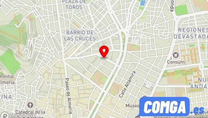 mapa de Ibérica Servi & Security S.L. Cerrajero en Almería