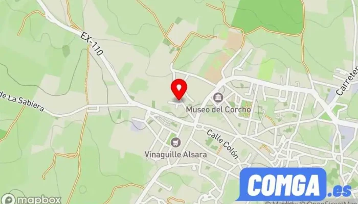 mapa de Ignacio Pampano Cerrajero en San Vicente de Alcántara