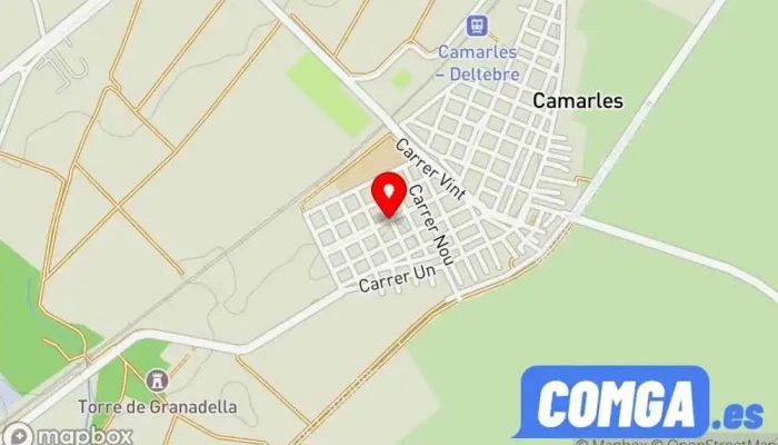 mapa de Indústries Marcel Franch Cerrajero en Camarles