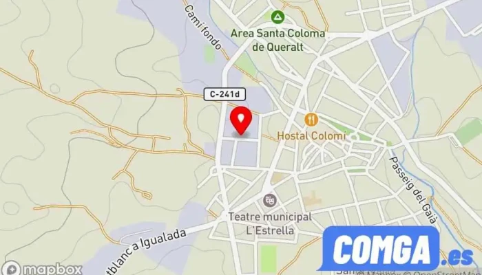 mapa de Inox Borrás Cerrajero en Santa Coloma de Queralt