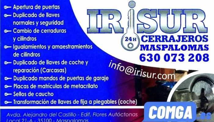 Irisur Cerrajeros -  Del Propietario - Maspalomas