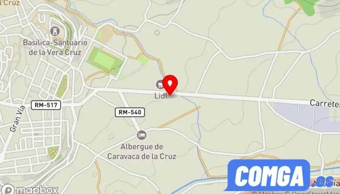 mapa de Ivac Cerrajería Cerrajero en Caravaca de la Cruz