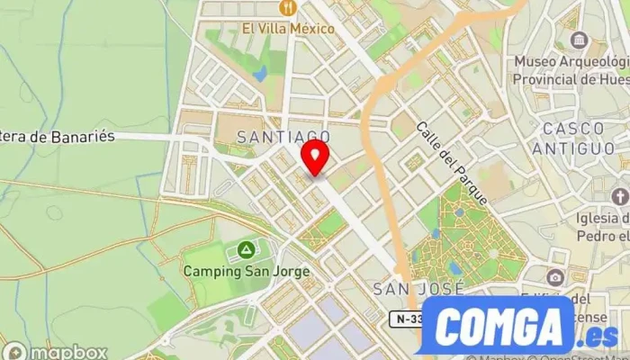 mapa de Iñaki Tecnicos Cerrajeros Cerrajero, Tienda de cajas fuertes en Huesca