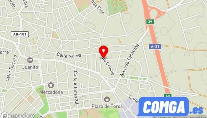 mapa de Jesús Moreno Charco. CERRAJERO 24 HORAS. ( Aperturas ) La Roda, Albacete y alrededores Cerrajero en La Roda