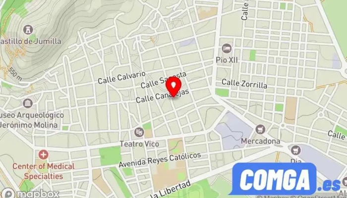 mapa de JM Servicios Cerrajero en Jumilla