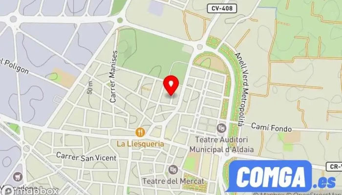 mapa de Jorge Enrique Martínez Blasco Cerrajero en Aldaia