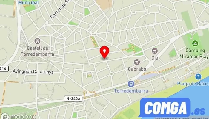 mapa de Josep Sole Pijuan Cerrajero en Torredembarra