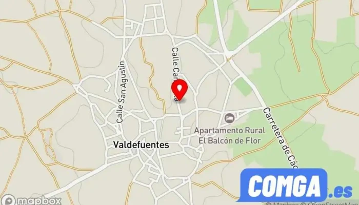 mapa de José María Rueda Roncero Cerrajero en Valdefuentes