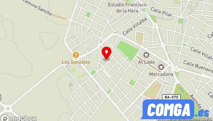 mapa de José Vicente Cerrajero Bazaga Cerrajero en Almendralejo