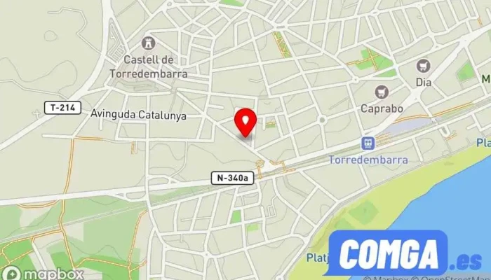 mapa de Juan Carlos Hurtado Herrero Cerrajero en Torredembarra