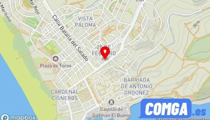 mapa de Juan Martins Robles Cerrajero en Tarifa
