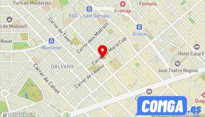 mapa de Key Rapid Cerrajeros Cerrajero, Fábrica de puertas en Barcelona