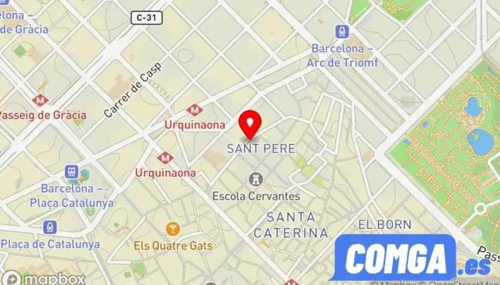 mapa de Keyverlock Cerrajero en Barcelona