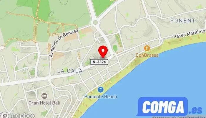 mapa de “KKKEY” llaves de coche - Cerrajeros, Locksmith Servicio de duplicación de llaves, Servei de serralleria d’urgències, Cerrajero en Benidorm