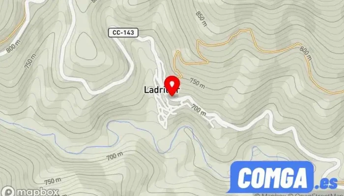 mapa de Ladrillar  en Ladrillar