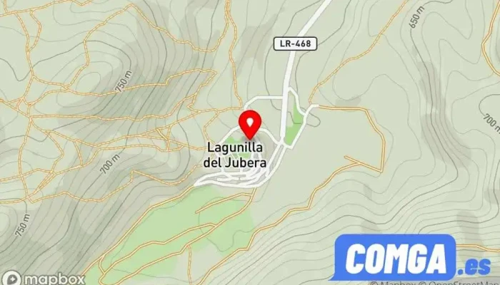 mapa de Lagunilla del Jubera  en Lagunilla del Jubera