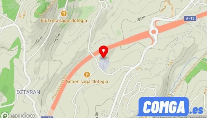 mapa de Lanetan - Cerrajería de Seguridad Cerrajero, Proveedor de puertas, Servicio de duplicación de llaves, Servicio de seguridad en Urnieta