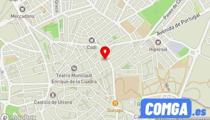 mapa de LLAVES JM CERRAJEROS LLAVES DE COCHE-CERRAJERO A DOMICILIO-ECONOMICO-AFILADO. Cerrajero en Utrera