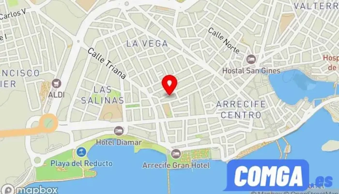 mapa de Llaves Triana Servicio de duplicación de llaves en Arrecife