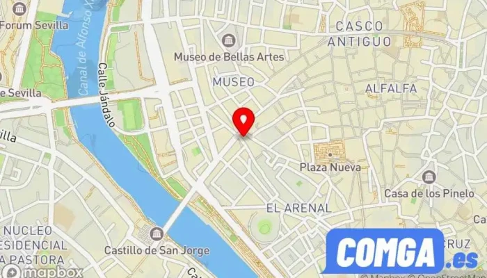 mapa de Llaves Zaragoza Cerrajero en Sevilla