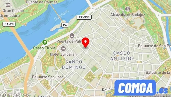 mapa de Lm Inox Cerrajero, Soldador en Badajoz