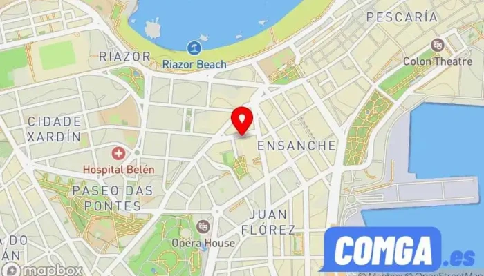 mapa de Los Mañosos Cerrajero en A Coruña