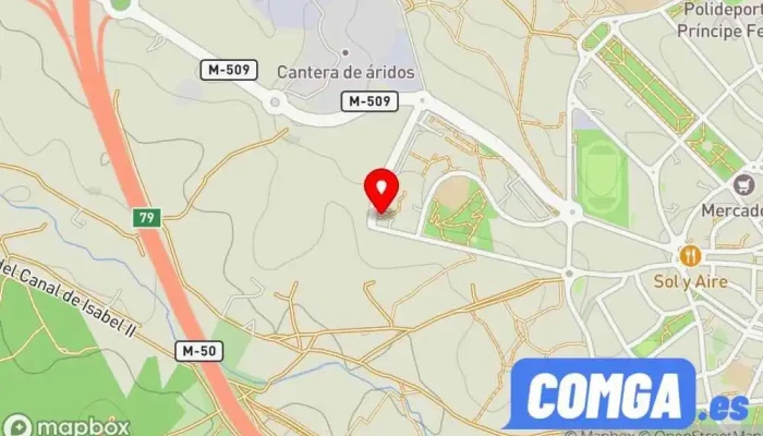mapa de L&R Puertas de Garaje , Carpintería Metalica Y Cerrajeria Cerrajero, Fábrica de puertas, Proveedor de puertas, Carpintería metálica y de aluminio, Taller de instalación de puertas y ventanas en Majadahonda