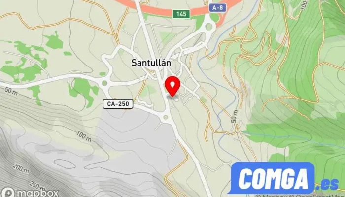 mapa de Mangudo Moyado, I. Cerrajero en Santullán