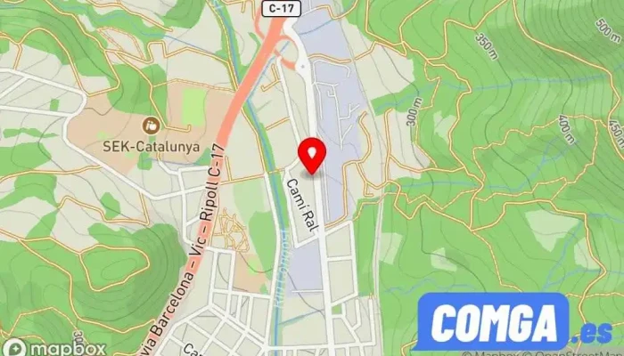mapa de Manyeria Tomàs Espinasa Cerrajero en La Garriga