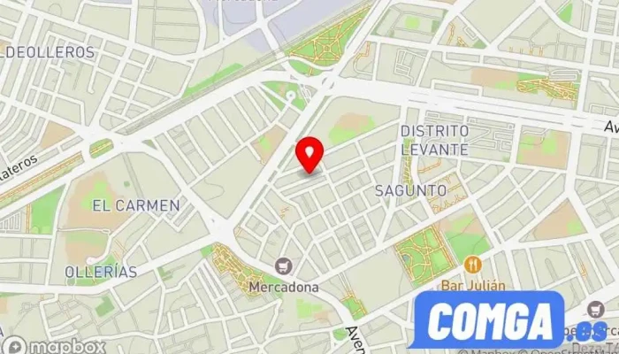 mapa de Martín Lara Rodríguez Cerrajero en Córdoba