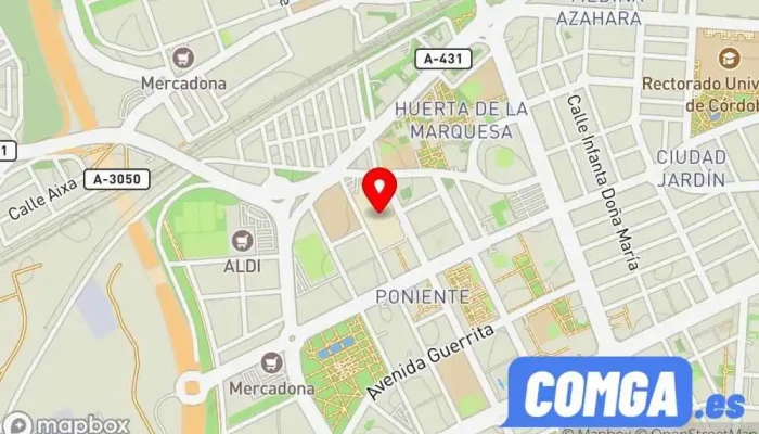 mapa de Master Key Cerrajero en Córdoba