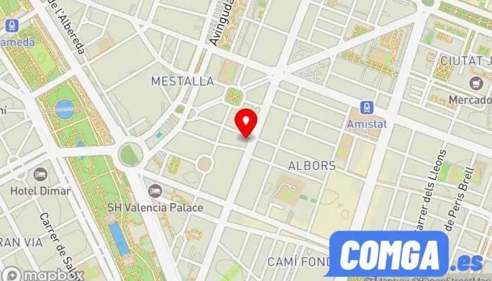 mapa de Maña llaves Servicio de duplicación de llaves en Valencia